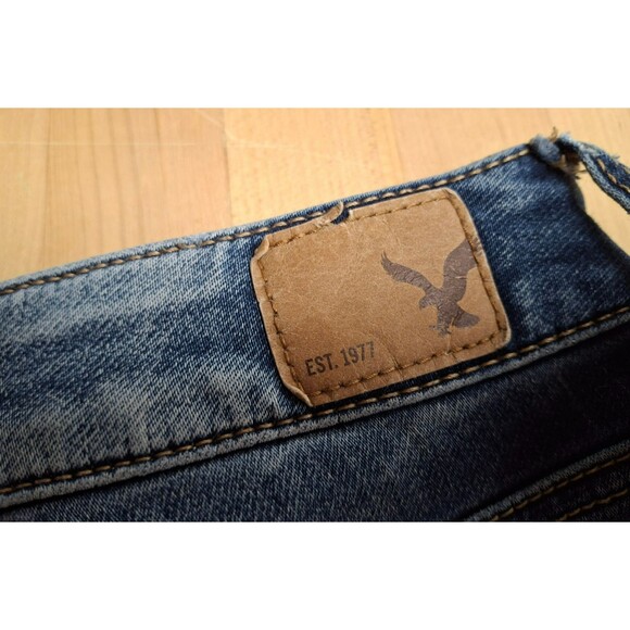 American Eagle Hi-Rise Jegging Women’s 10R Super Stretch Distressed Denim Jeans - Picture 9 of 9